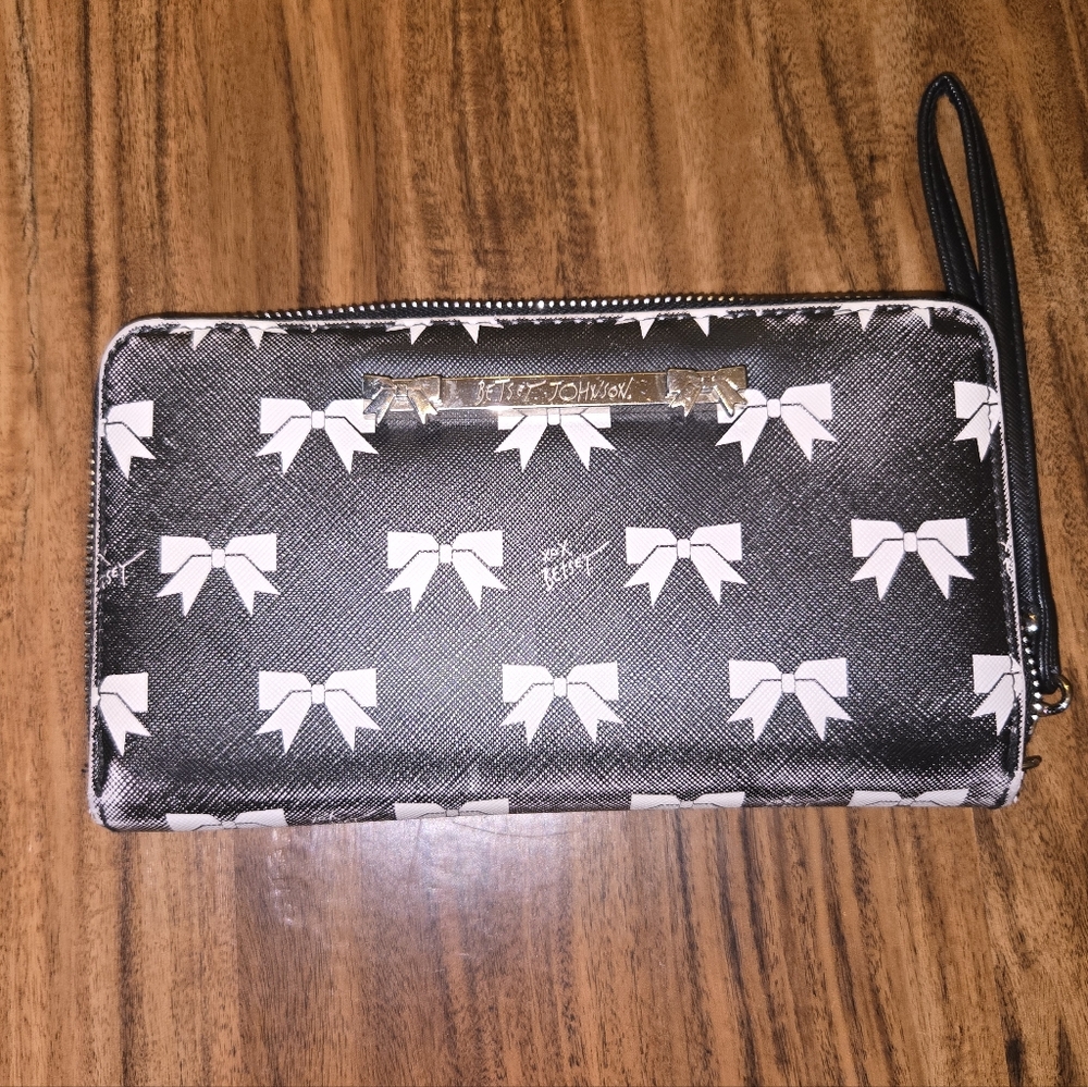 Betsy Johnson Zip Around Wallet/Clutch